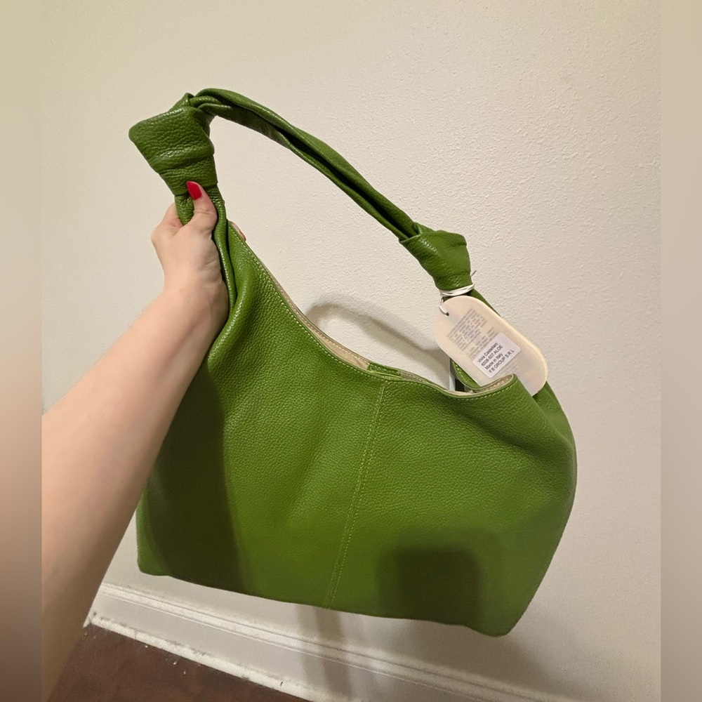 Green Leather Hobo Bag